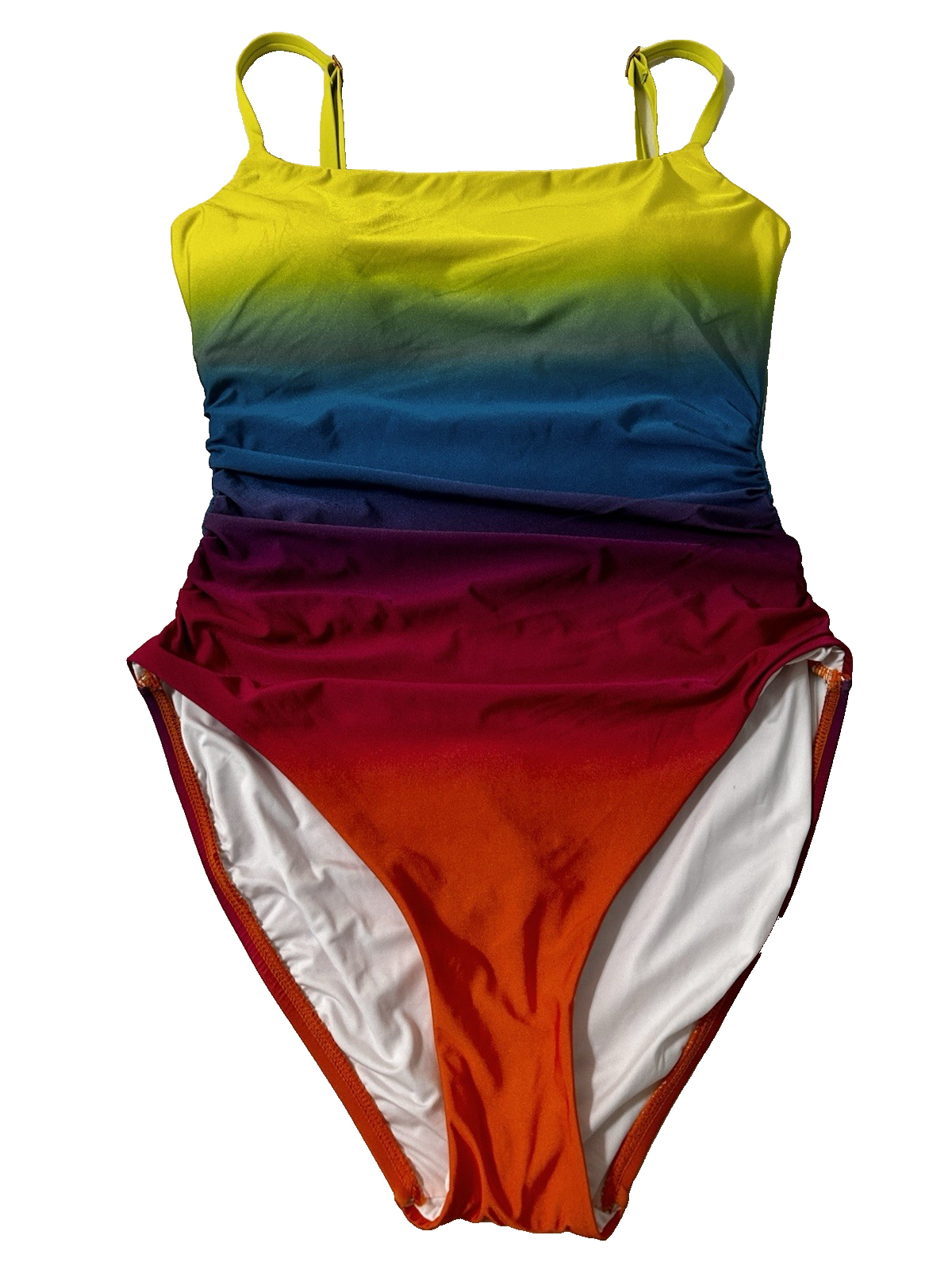La Blanca Womens Adjustable Nylon One-Piece Swimsuit 10 Ombre
