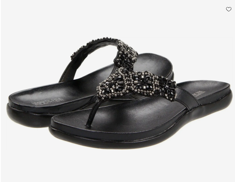 Kenneth Cole Reaction Glam-athon Women’s Flat 6.5 Sandals