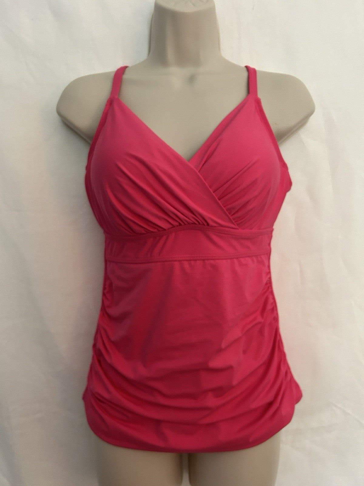 Anne Cole Pink Tankini Swim Top Bra Size34DD/36D
