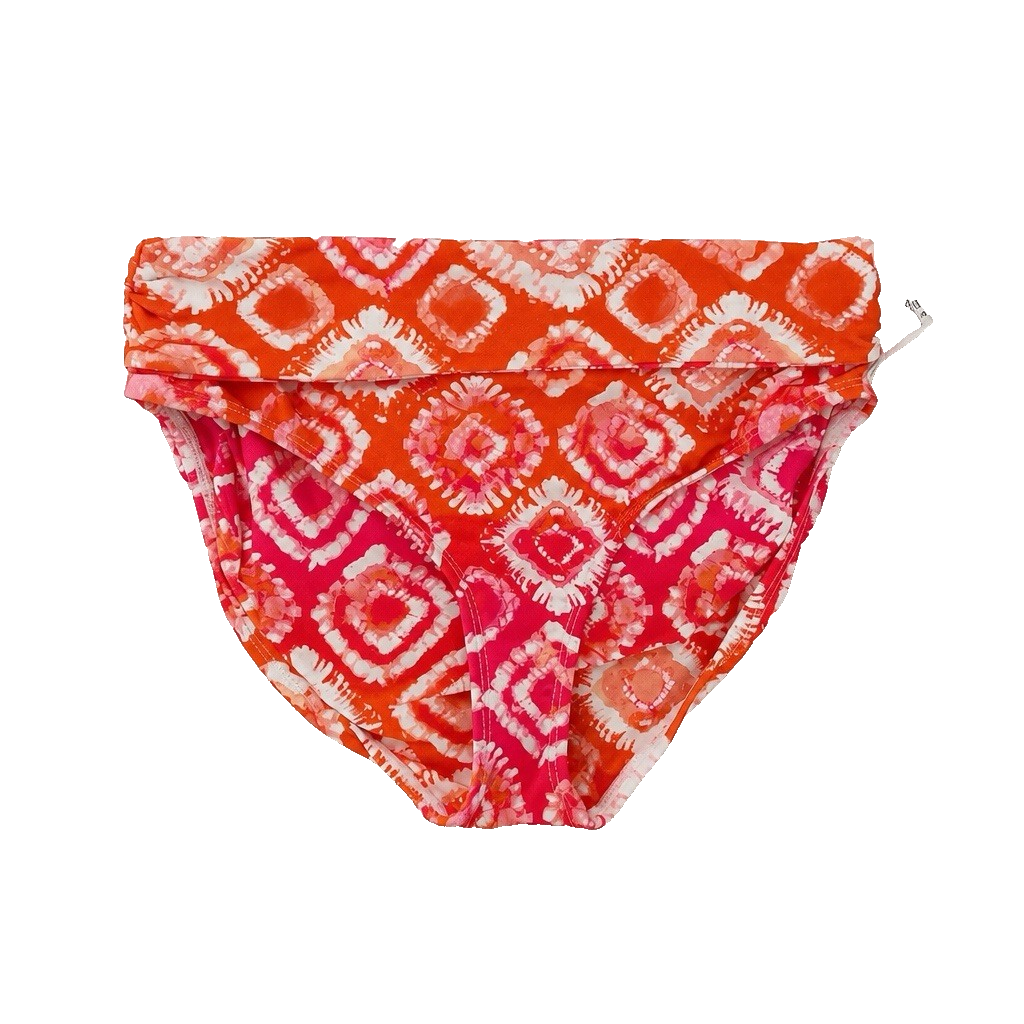 Anne Cole Swim Bottom Tie-Dyed Foulard Convertible Bottom Small