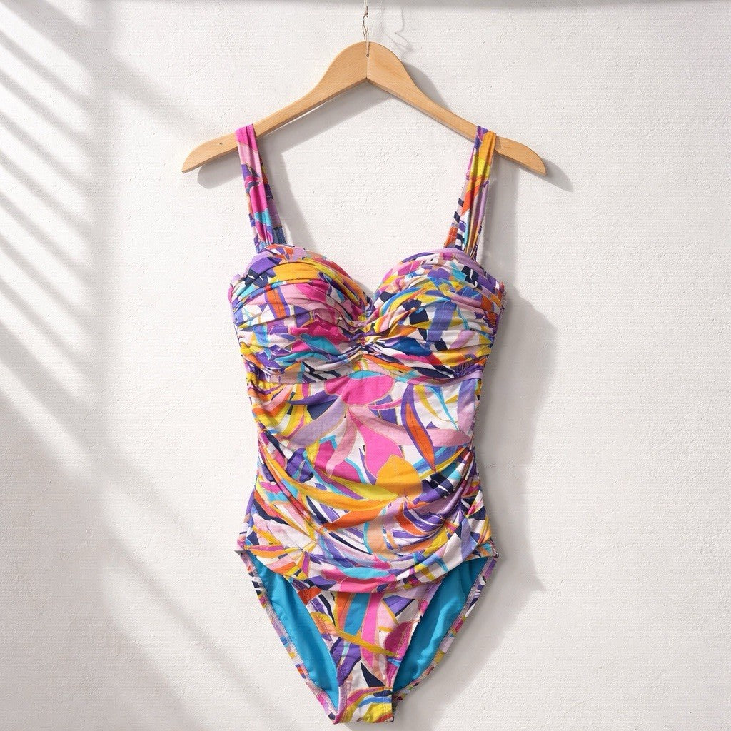 Bleu Rod Beattie Living Color One Piece Swimsuit Multicolor 8 pap2726