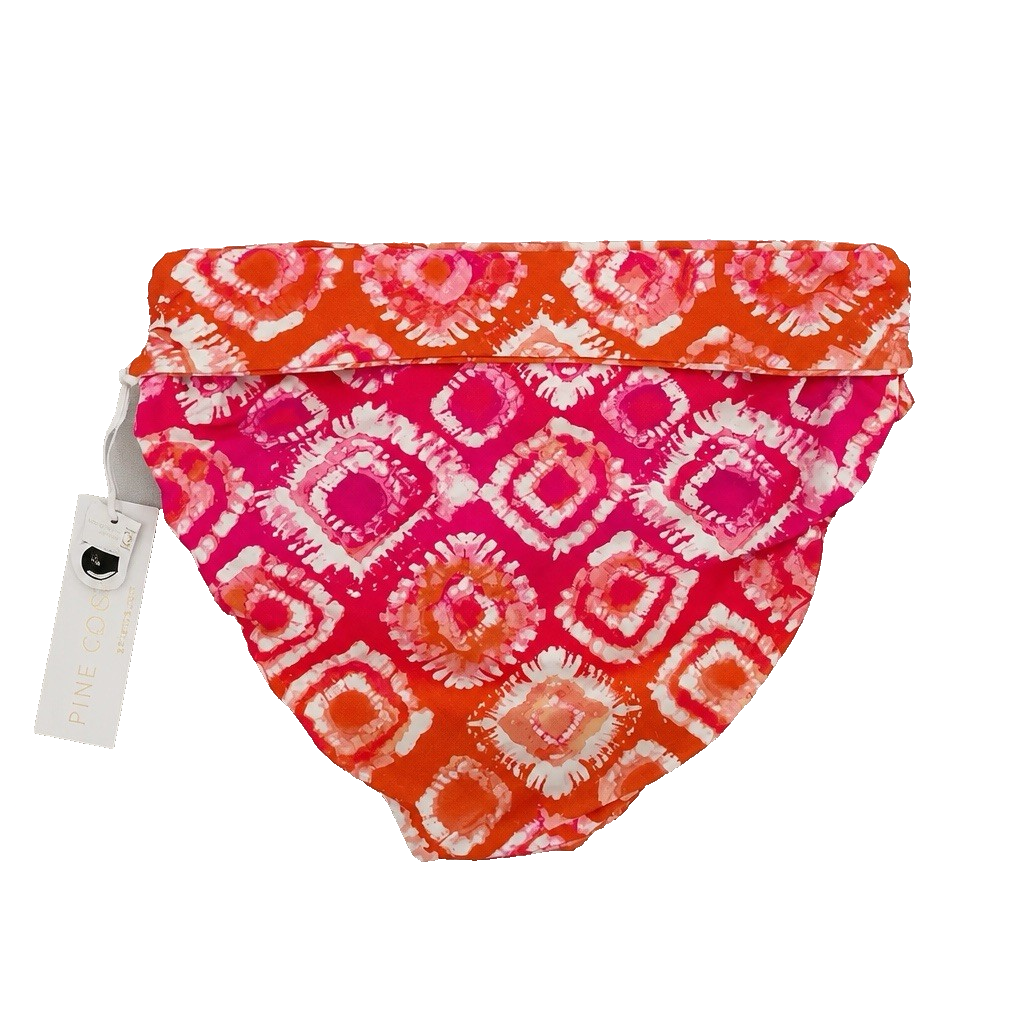 Anne Cole Swim Bottom Tie-Dyed Foulard Convertible Bottom Large