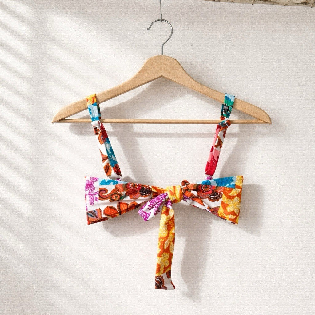 BAR III Beachside Bohemian Tankini Top Medium