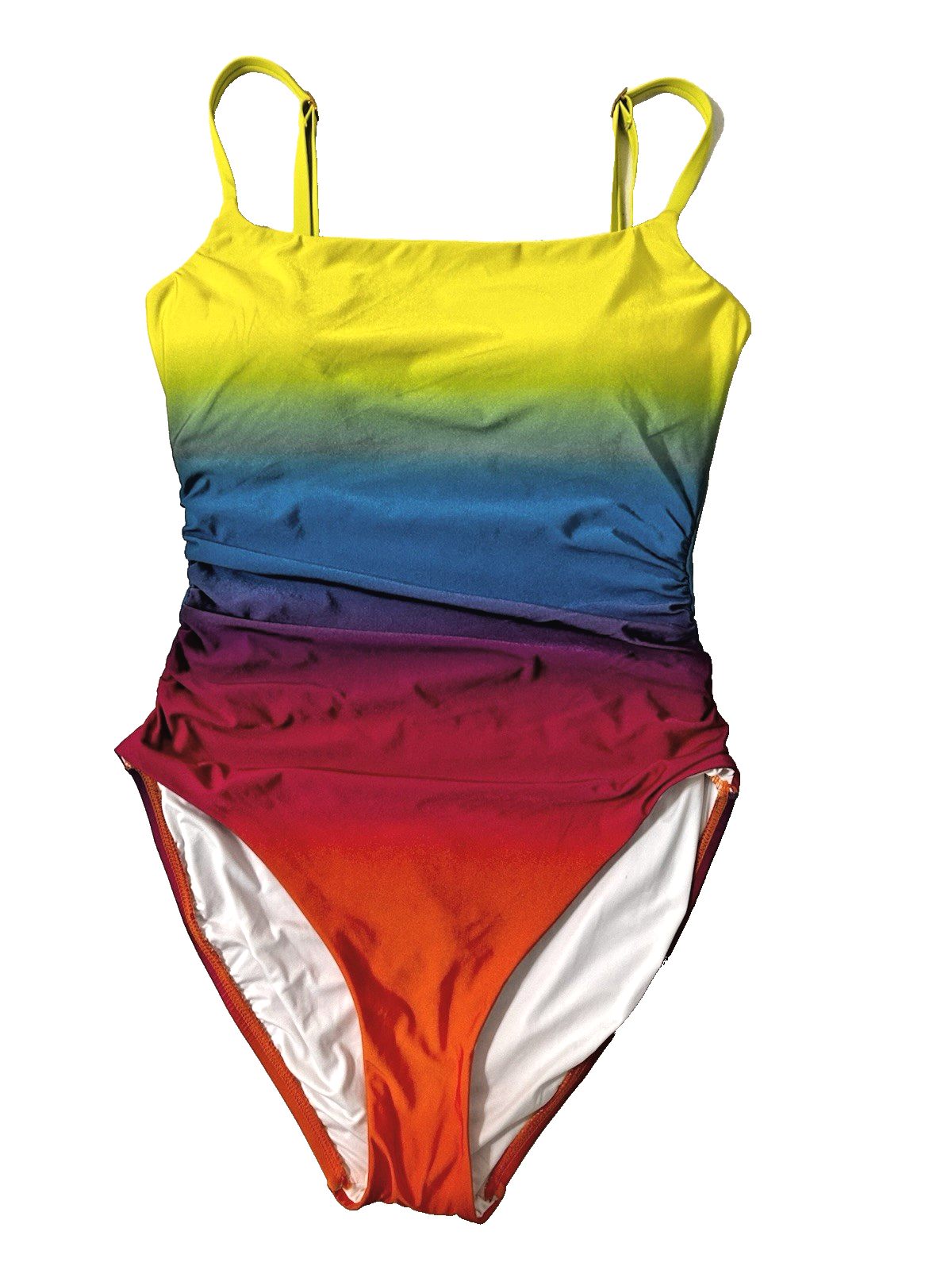 La Blanca Womens Adjustable Nylon One-Piece Swimsuit 10 Ombre