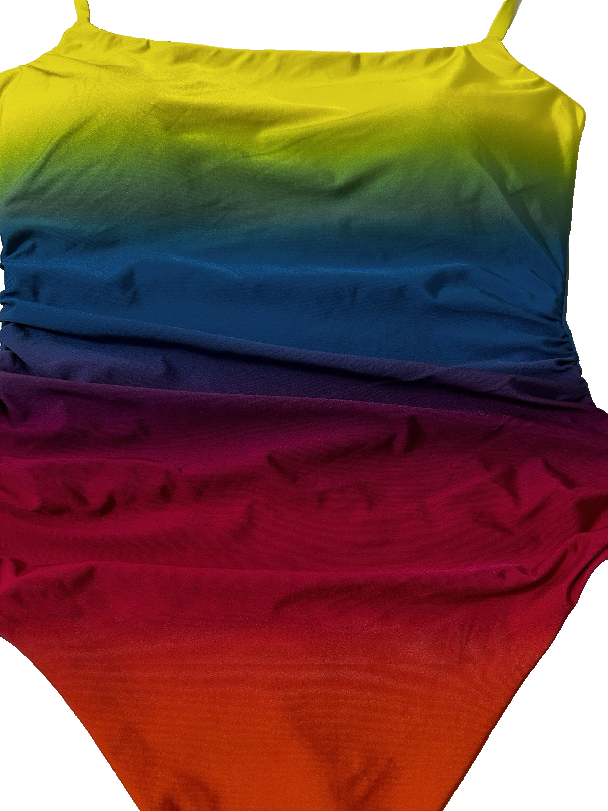 La Blanca Womens Adjustable Nylon One-Piece Swimsuit 10 Ombre