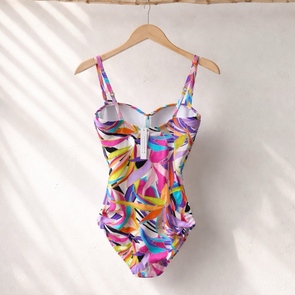 Bleu Rod Beattie Living Color One Piece Swimsuit Multicolor 8 pap2726